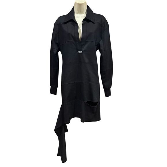 Commission Snipped Polo Dress in Black NWT Size 2 - Picture 1 of 5